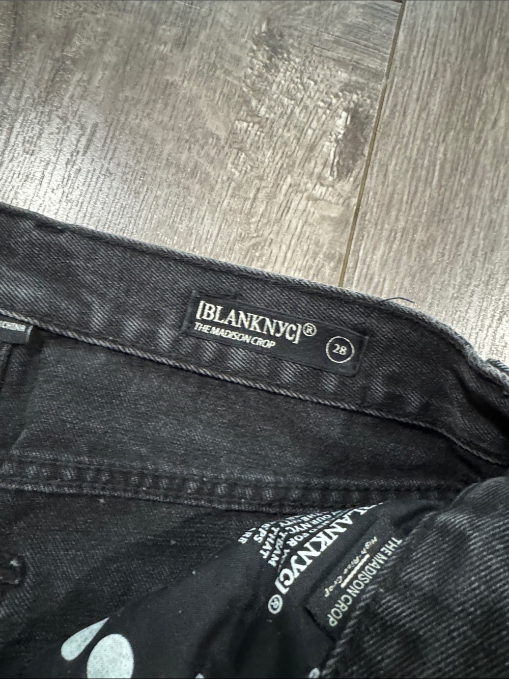 Blank NYC Under My Thumb Madison Distressed Fray Crop Skinny Jeans 28 - Picture 3 of 4